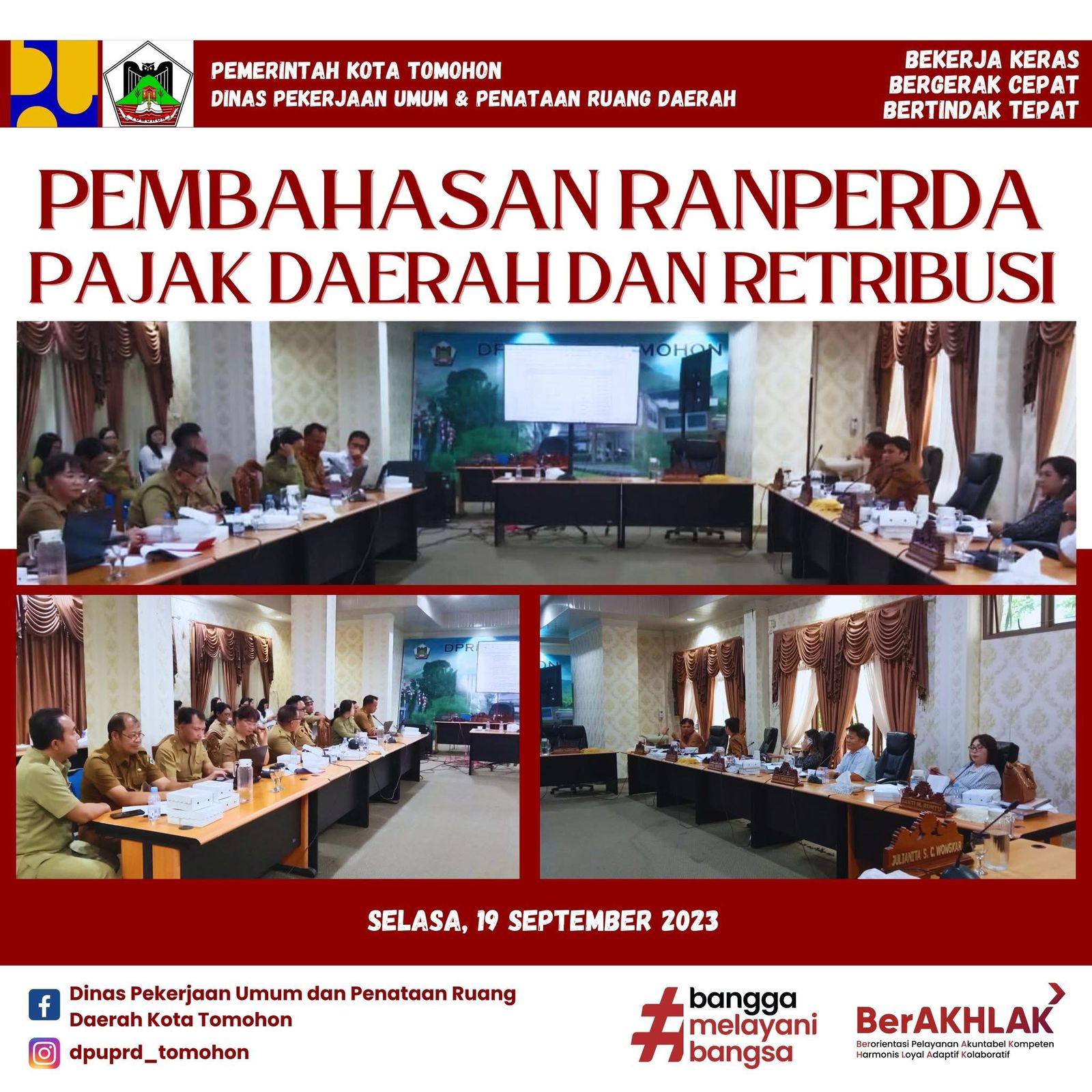 PEMBAHASAN RANPERDA PAJAK DAERAH DAN RESTRIBUSI